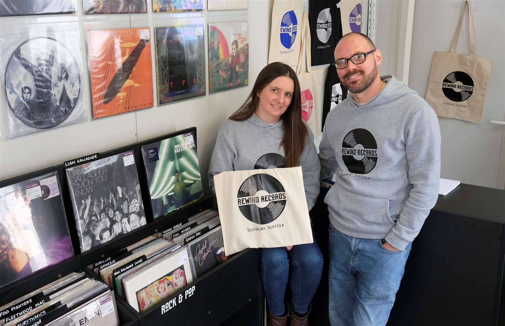 Martin and Jenny Hay said the time was right to realise their dream of opening a record store. Picture: Richard Marsham